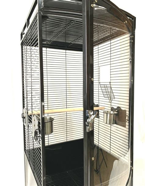 Clear Parrot Aviary Acrylic Bird Cage See Through Door Curve Panel 222cm B063 | Budtrol