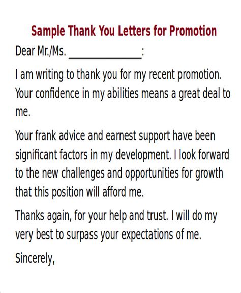 [ Sample Thank You Letter For Promotion Examples Word Pdf Bossss ...