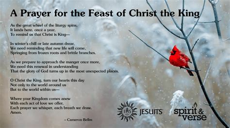 Spirit & Verse: A Prayer for the Feast of Christ the King - Jesuits.org