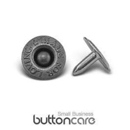 Custom Made Logo Rivets for Garment • Clothing • Fashion • Crafts