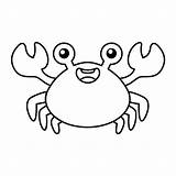 Cute Crab Coloring Pages sketch template