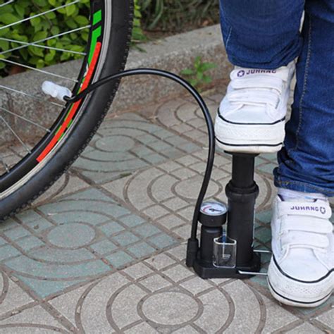 2018 Bicycle Pumps Mini Portable High pressure Bicycle Pump Pedal Cycling Pumps Straddling ...