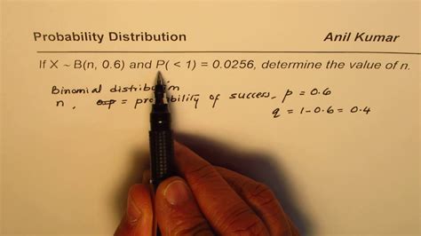 Find Number of Bernoulli Trials for a Binomial Distribution - YouTube