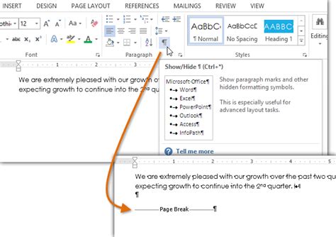 Microsoft word remove section break symbol - lokasinpapers