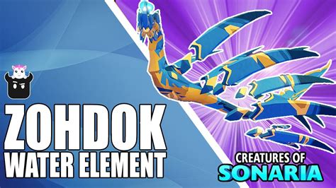 Zohdok Water Element - Creatures of Sonaria- Roblox - YouTube