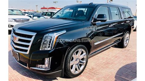 Cadillac Escalade XL - Full Option - GCC Specs for sale: AED 205,000. Black, 2017