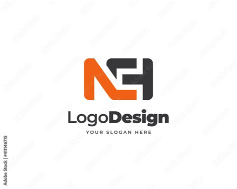 Simple NC logo vector, CH logo design, Initial letter NCH logo design, Modern tech creative logo ...