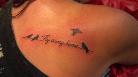 my fly away home tattoo. May I always know where I belong, and find my way back. | Birds tattoo ...