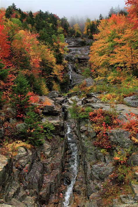 Silver Cascade Falls Crawford Notch State Park Photograph by Dan Sproul