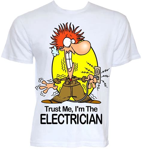 MENS FUNNY COOL NOVELTY ELECTRICIAN SPARKY NEW JOB T SHIRTS JOKE GIFTS ...