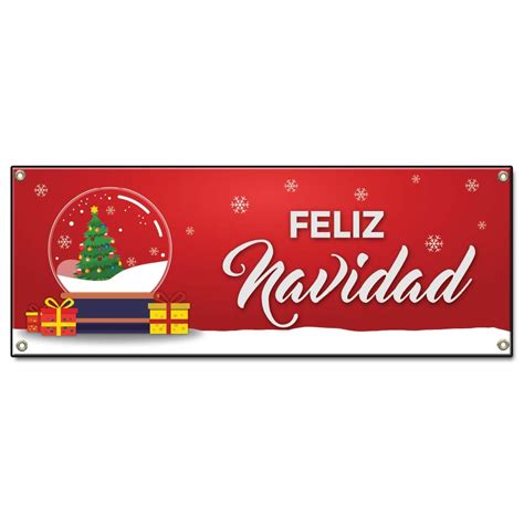 Feliz Navidad | 48" X 120" Banner | Heavy Duty 13oz. Outdoor Vinyl ...