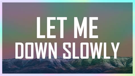 Alec Benjamin - Let Me Down Slowly [Lyrics / Lyric Video] (OFFICIAL ...