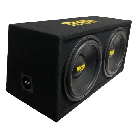 Dual 12" Loaded Subwoofer Enclosure 1200 Watts SVC 1-ohm (BB12D) — Bass ...