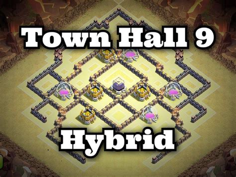 Clash of Clans NEW BEST TOWN HALL 9 (TH9) Hybrid Base