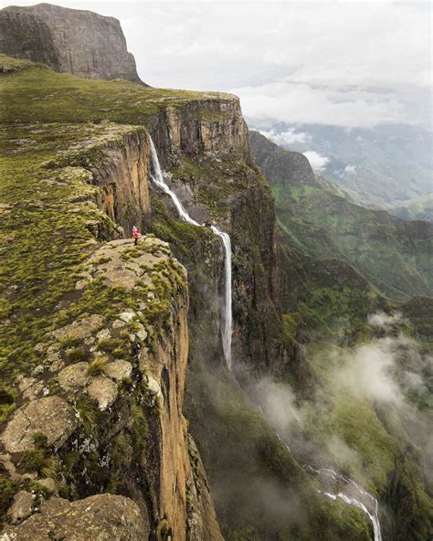 I just hiked to the second tallest waterfall in the world, Tugela Falls ...