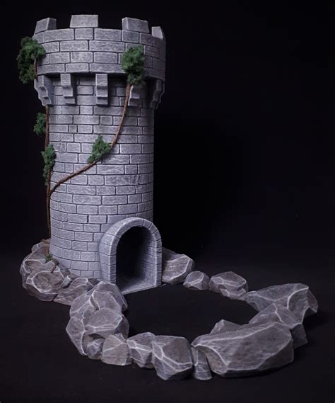 STL file Medieval Dice Tower 🎲・3D printing model to download・Cults