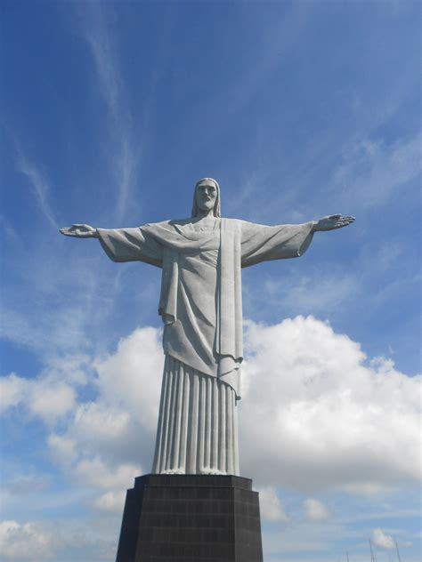 Free Images : sky, monument, statue, symbol, landmark, blue, cross, rio de janeiro, sculpture ...