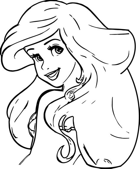 Beautiful Ariel Mermaid Coloring Page | Wecoloringpage.com