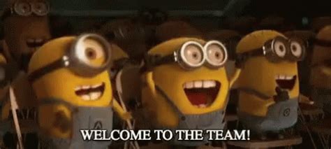 Welcome To The Team Minions GIF - WelcomeToTheTeam Minions DespicableMe ...