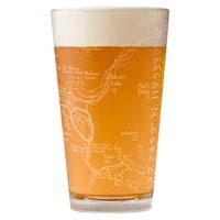 Yosemite National Park Map Pint Glass | Beer Glasses | McGovern & Company