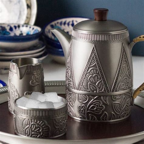 Royal Selangor Hand Finished Gembira Collection Pewter Tea Set Gift