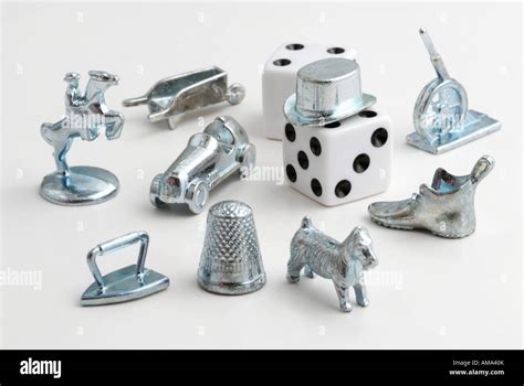 Monopoly game pieces Stock Photo - Alamy