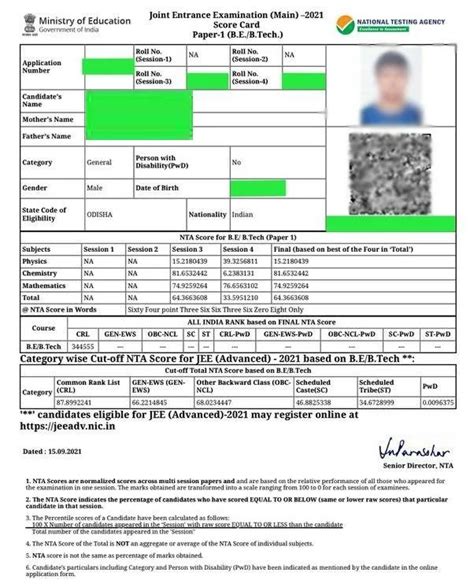 Jee Mains Result 2024 - Erica Ranique