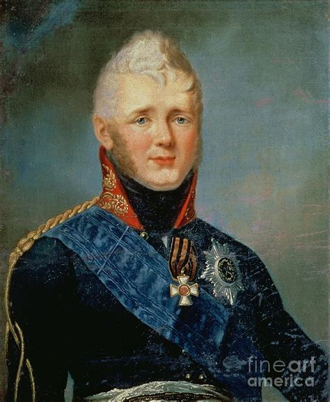 Portrait Of Emperor Alexander I Painting by Stepan Semenovich Shchukin ...