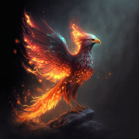 Fire Phoenix Digital Download Animal Decor Wall Art Phoenix Print ...