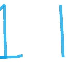 The two different styles of writing the digit '1'. The digit '1' on the ...