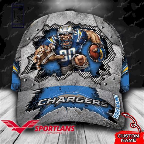 Los Angeles Chargers Mascot Personalized 3D Classic Classic Cap - Meteew