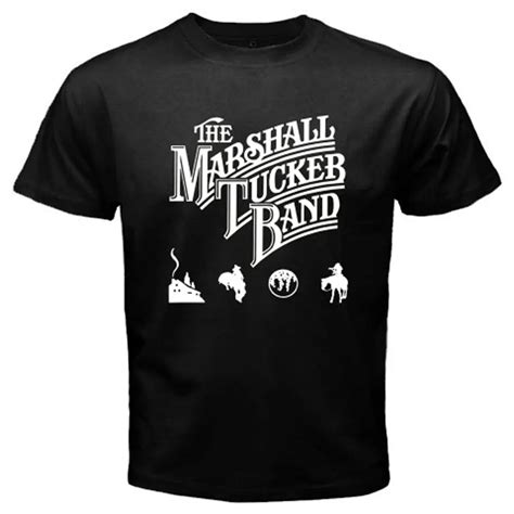 The Marshall Tucker Country Rock Band Men's Black T Shirt Size S to 3XL-in T-Shirts from Men's ...