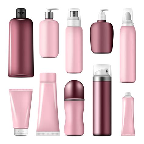 Cosmetic bottles and cream conteiners mock up 16142442 Vector Art at Vecteezy