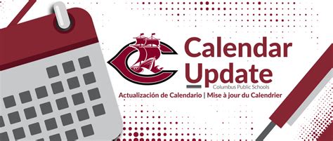 Notice: 2022-2023 District Calendar Updates | Columbus Middle School