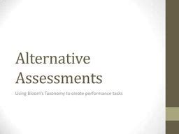 Alternative assessment, portfolios, journals, interviews | PPT