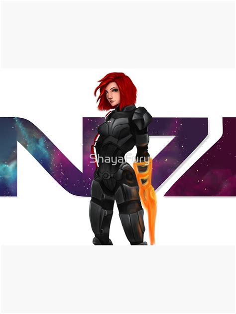 "This is my favorite day on the Citadel: N7 FAN ART" Sticker for Sale by ShayaFury | Redbubble