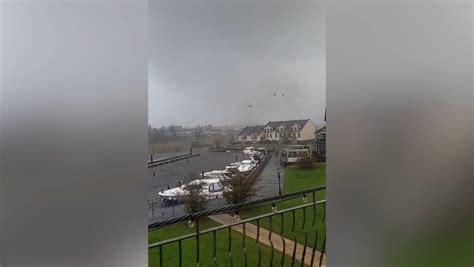 Watch ‘tornado’ sweep through Irish village destroying homes and cars ...