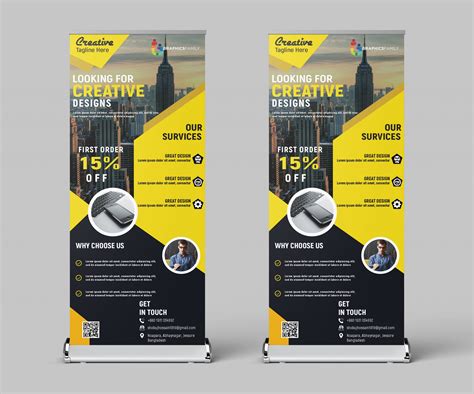 Free Photoshop Business Roll Up Banner Design Template – GraphicsFamily