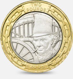 Value for Brunel 2 pound coin. Is it rare and what's it worth?