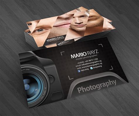 Professional photographer business cards on Behance