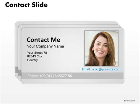 0314 Design Of Contact Card | PowerPoint Presentation Designs | Slide PPT Graphics ...