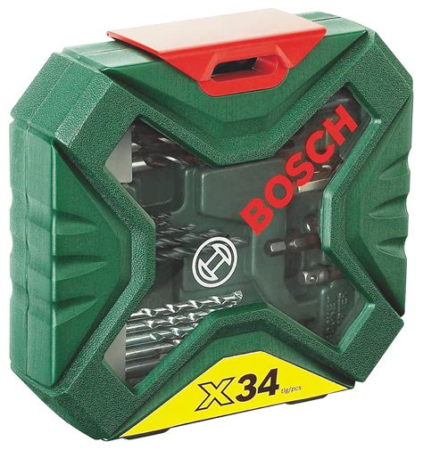 Bosch X-Line 34 piece Mixed Drill bit set | Departments | DIY at B&Q