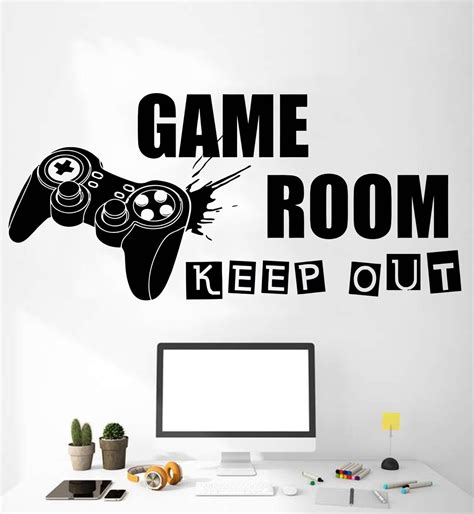 Gamer Room Wall Decor, Kids Play Room Decor Video Game, Controller ...