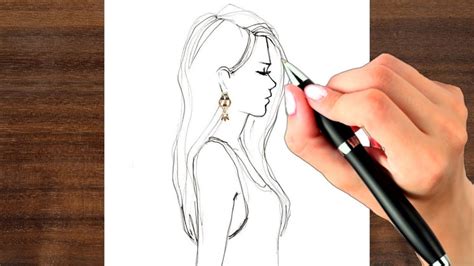 How to draw a beautiful girl step by step ! Easy Way To Draw A Realistic Women Face - YouTube