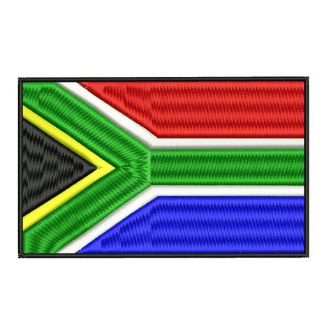 South Africa Flag Embroidery Design | Embroidery designs, Flag embroidery, Patriotic embroidery