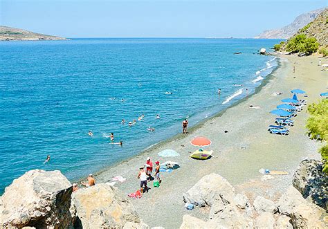 Platys Gialos beach on Kalymnos in Greece..