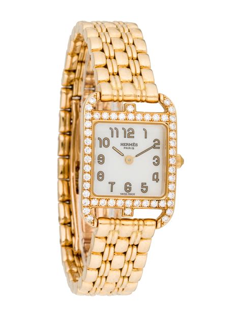 Hermès Diamond Cape Cod Watch - Bracelet - HER64780 | The RealReal