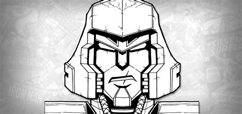 How to Draw MEGATRON (Transformers TV Series) Drawing Tutorial | Draw ...