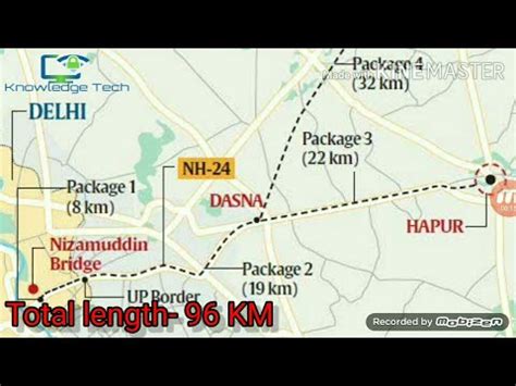 Delhi Meerut Expressway Route Map - YouTube