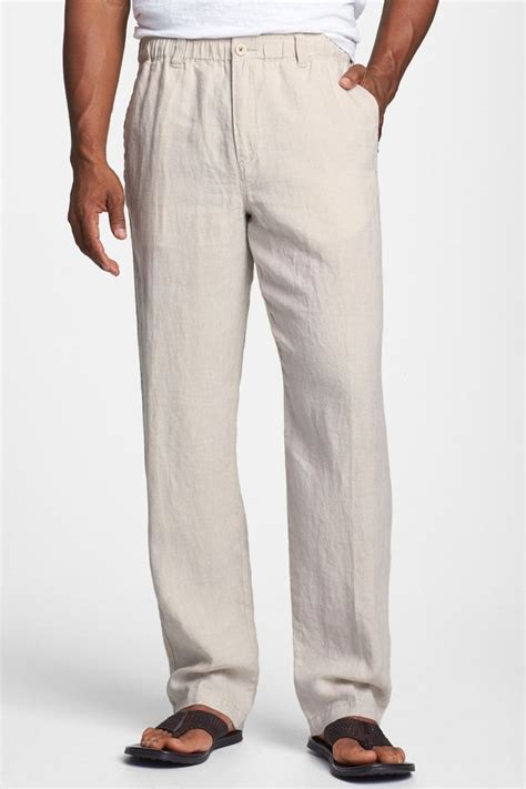 Tommy Bahama | 'New Linen on the Beach' Easy Fit Pants | Nordstrom Rack | Linen beach pants ...